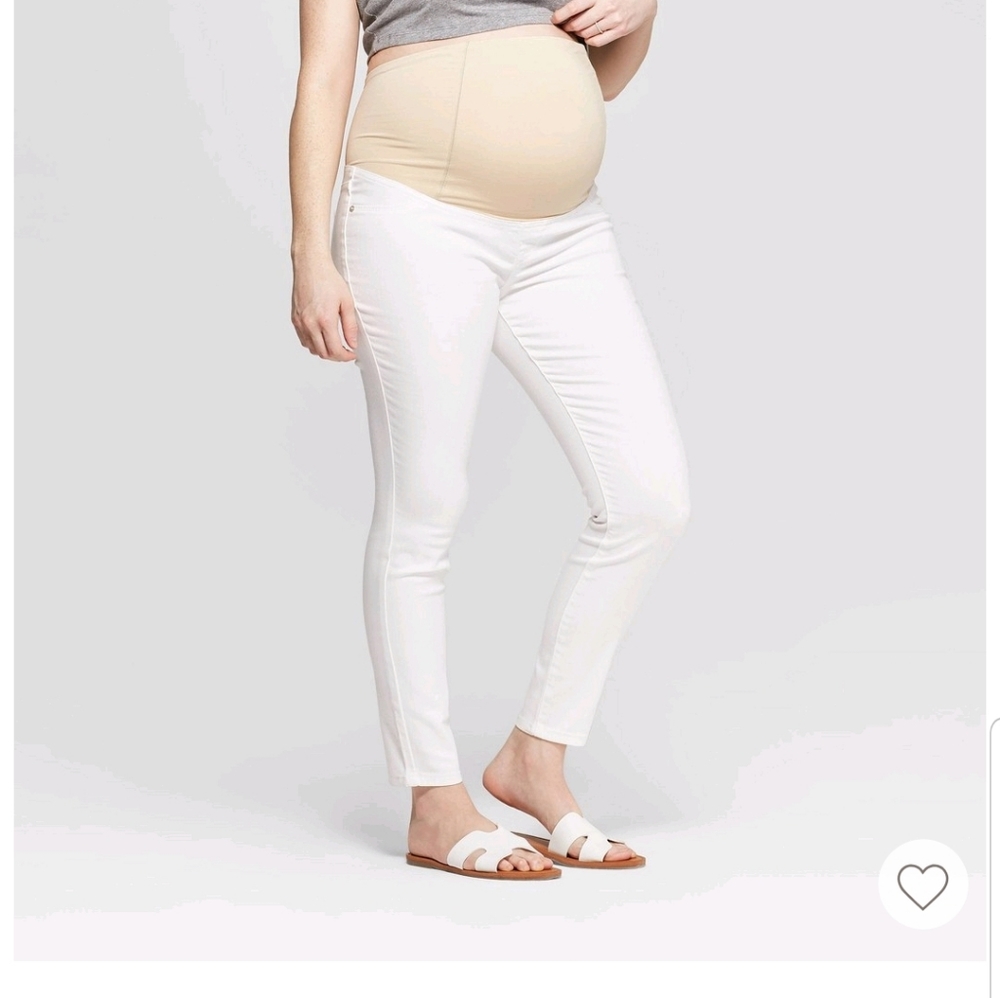 NWT Isabel Maternity white skinny Jean's sz 8